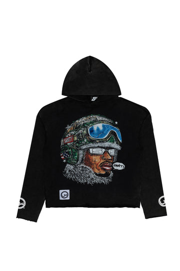 XHostile × Sanity - Sergeant Cropped Hoodie